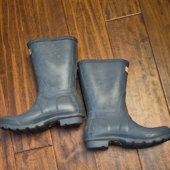 Hunter Men\'s Dark Gray Rain Boots